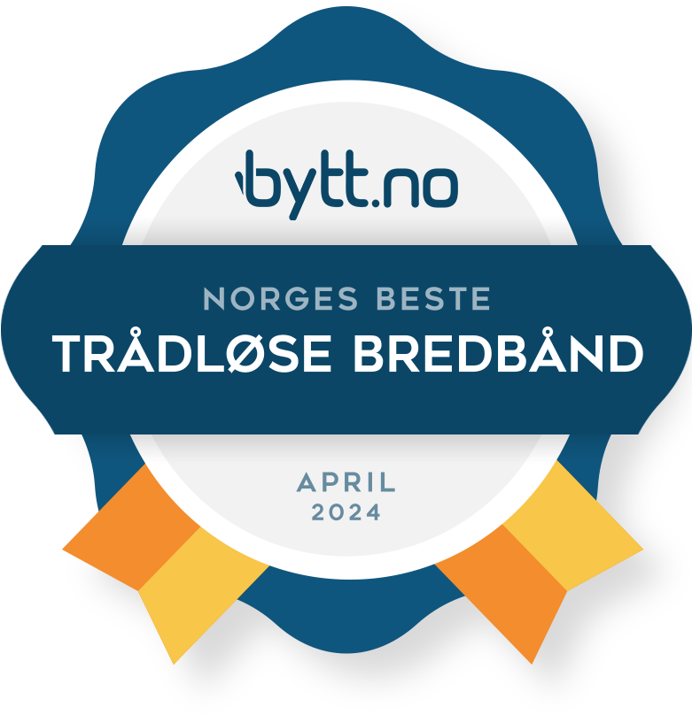 Norges beste trådløse bredbånd i april 2024